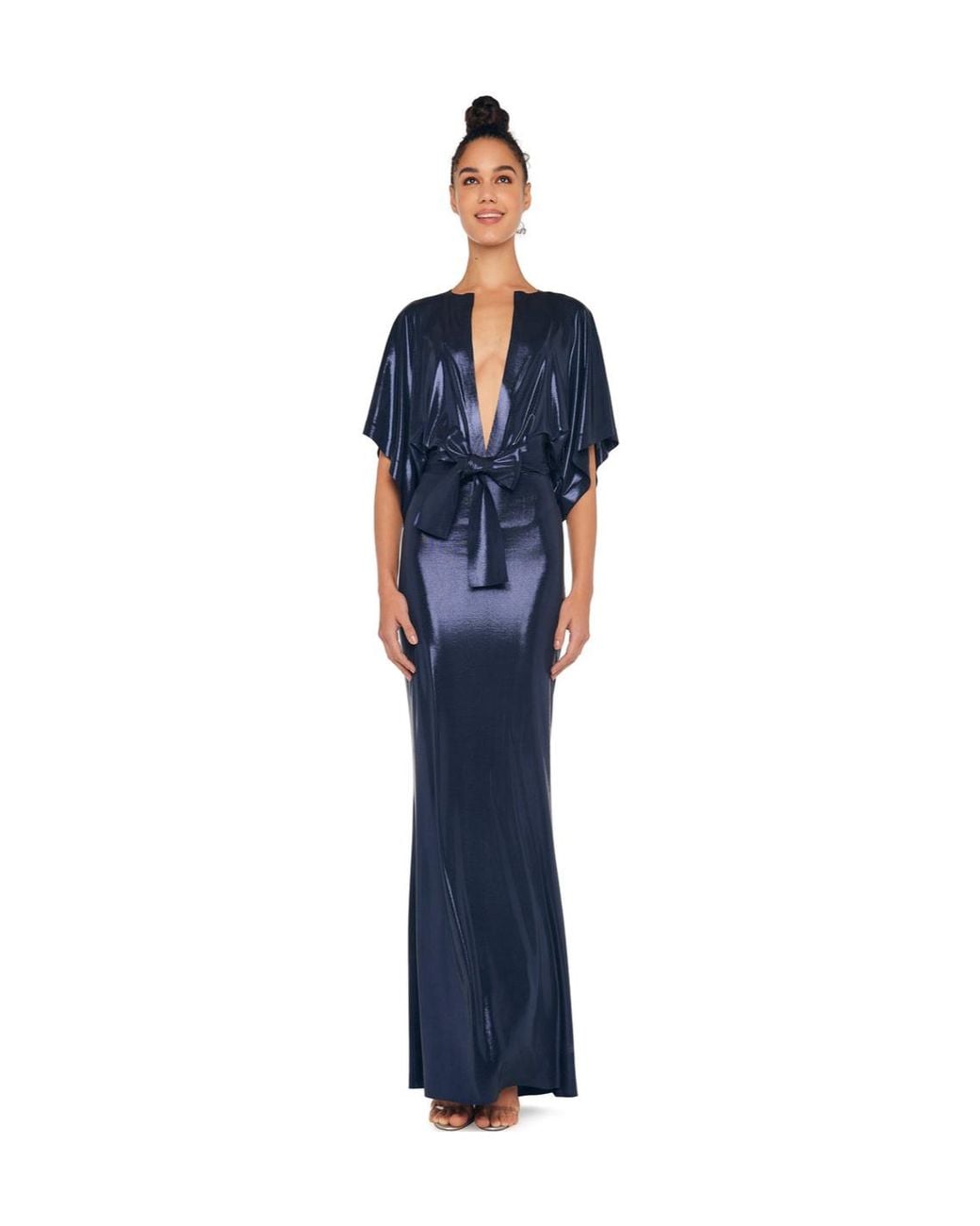 Norma Kamali Blue Obie Dress
