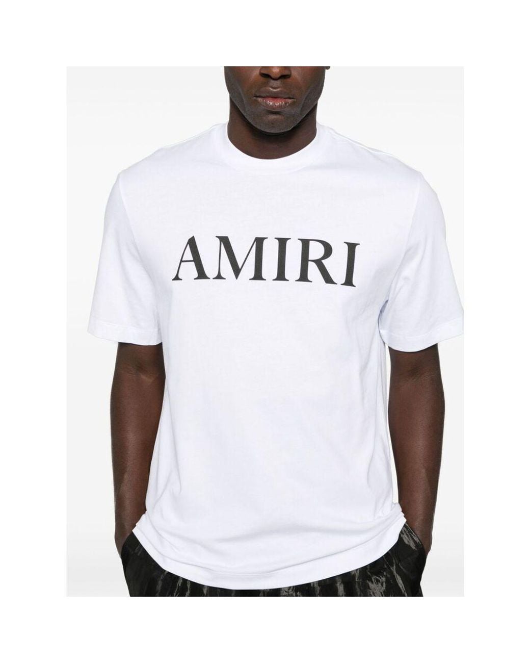 Amiri White Logo-Print T-Shirt for men