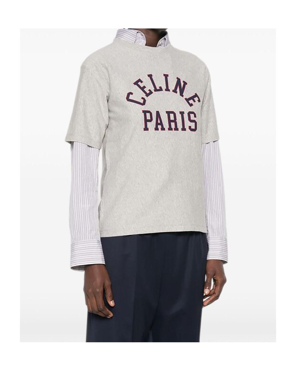 Céline Gray Short-Sleeved T-Shirt