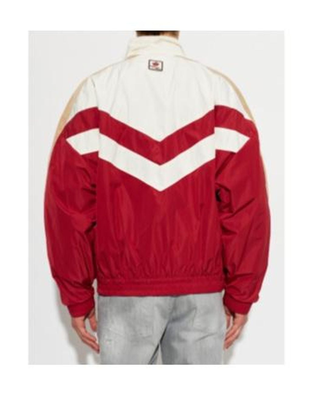 DSquared² Red Chevron Panel Bomber Jacket for men