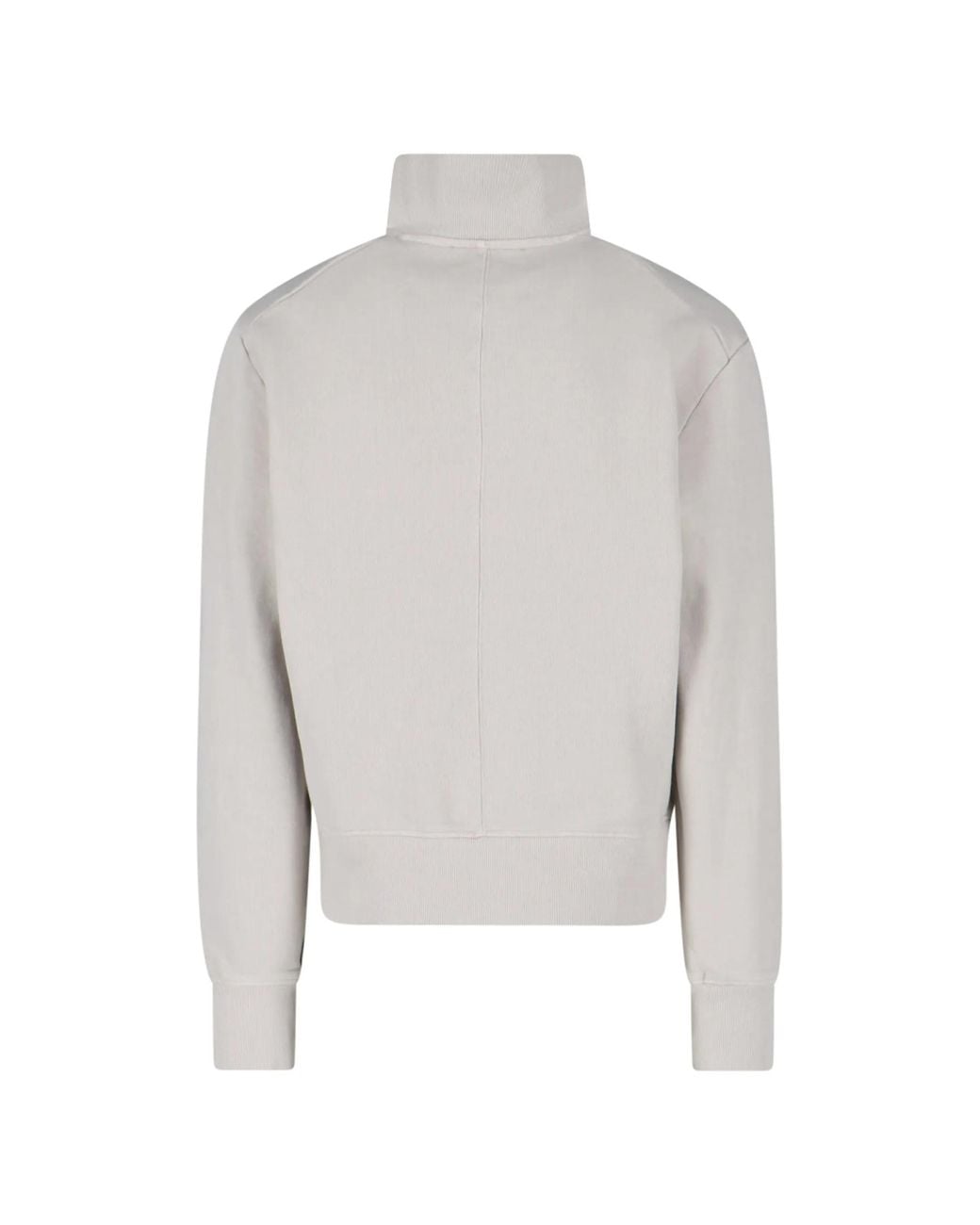 Entire studios Gray Buttoned Stand-Collar Sweater