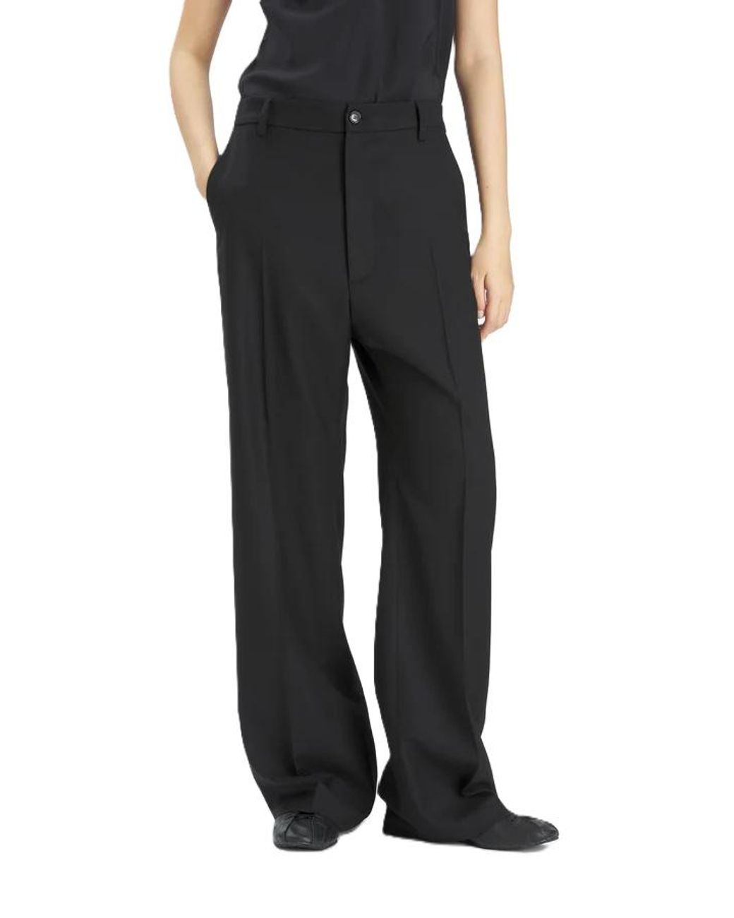 Barena Black Flannel Trousers