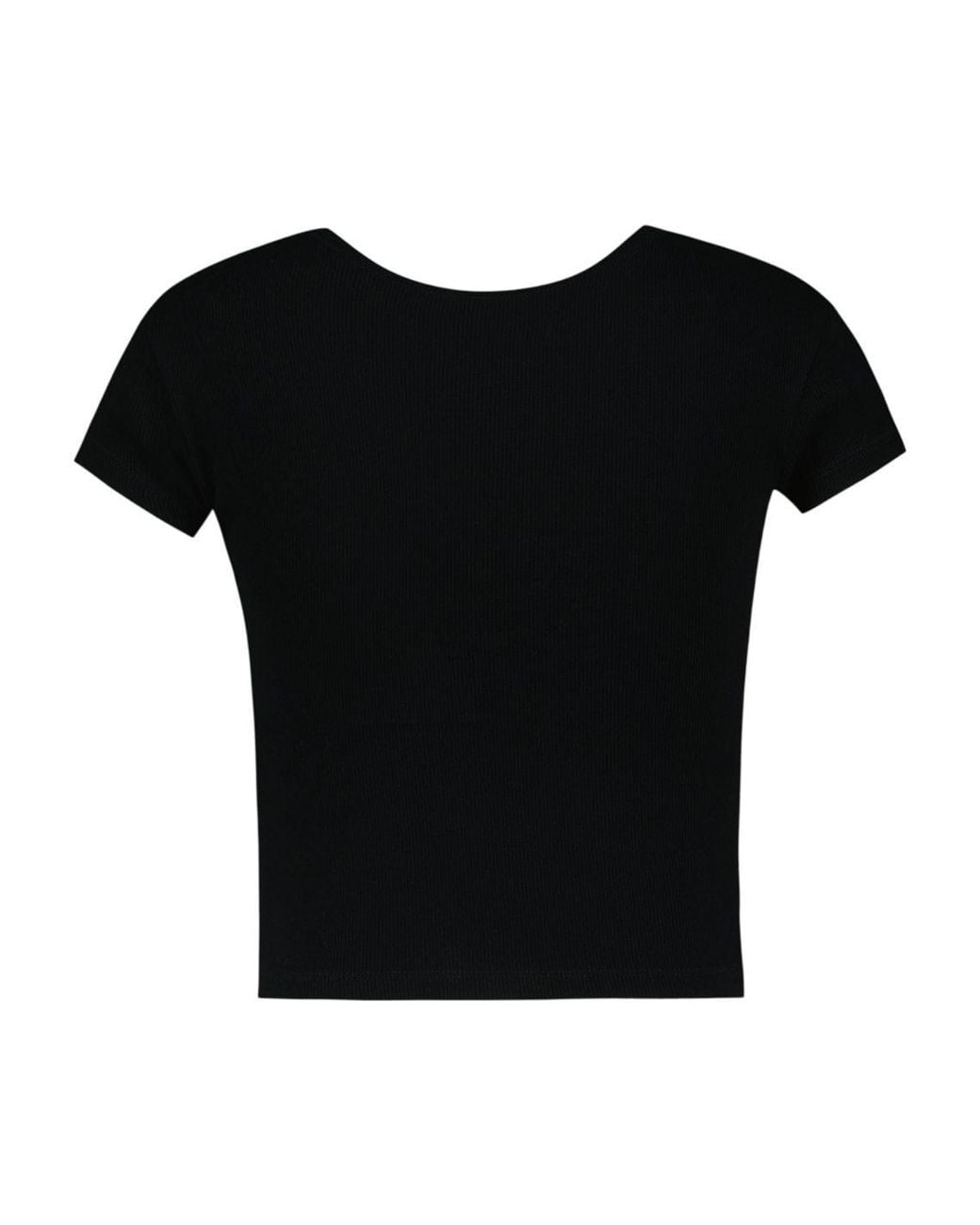 Vivienne Westwood Black Logo Printed Ribbed T-Shirt