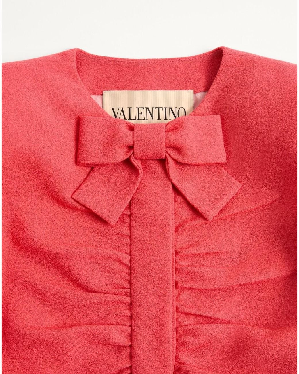Valentino Pink Crispy Light Wool Jacket Dress