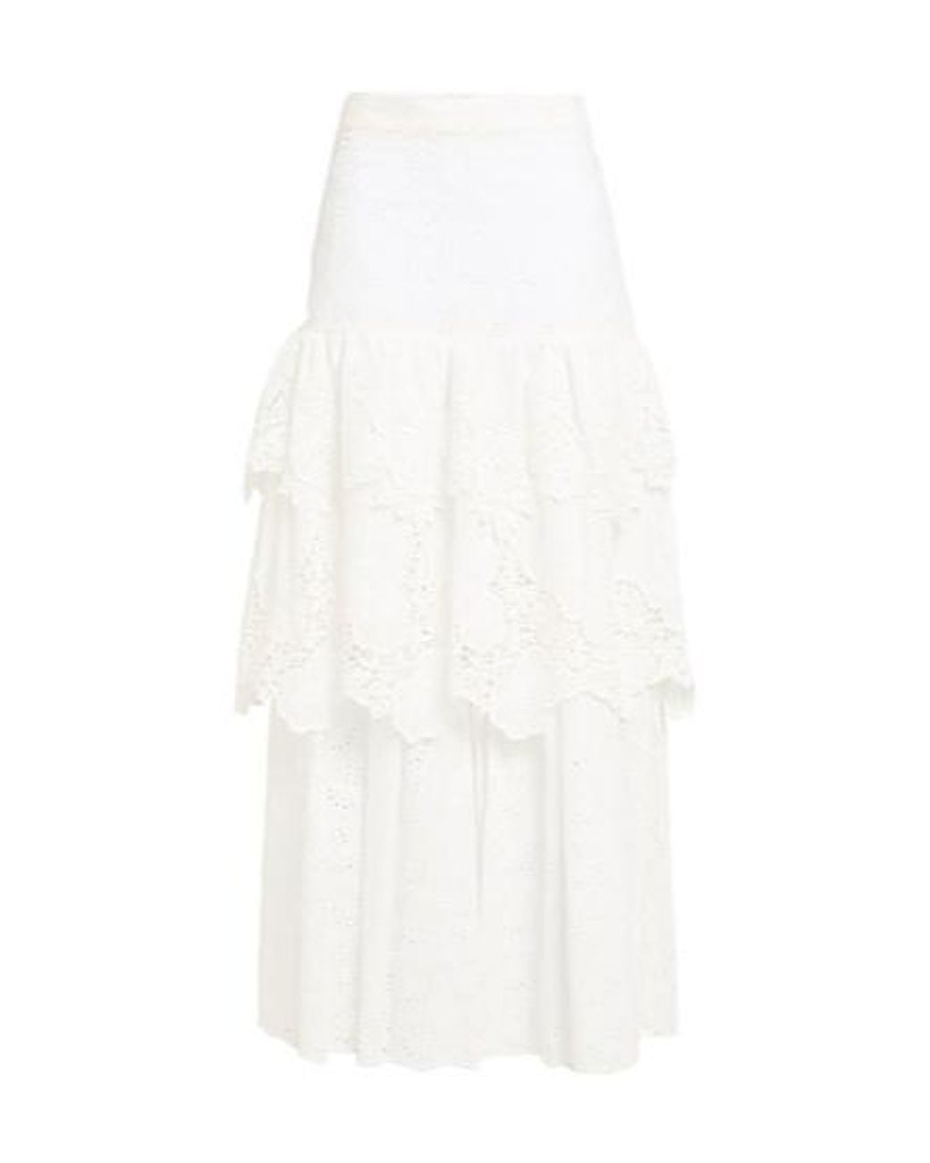 MAX&Co. White Long Skirt