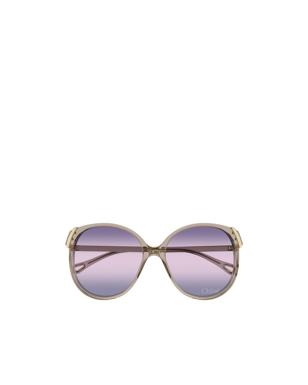 Chloé Purple Chloé Eyewear Oval Frame Sunglasses