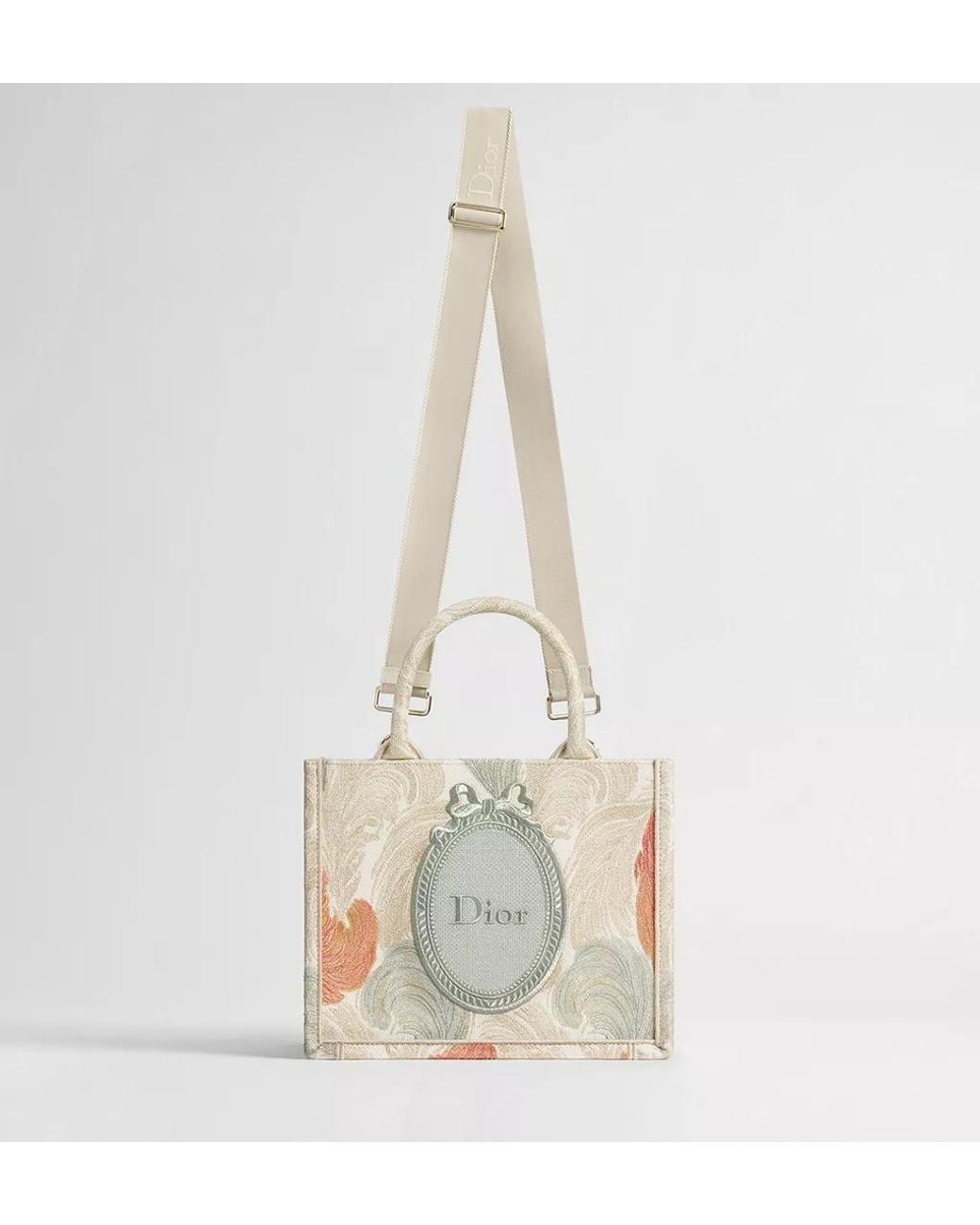 Dior Multicolor Small Book Tote With Strap