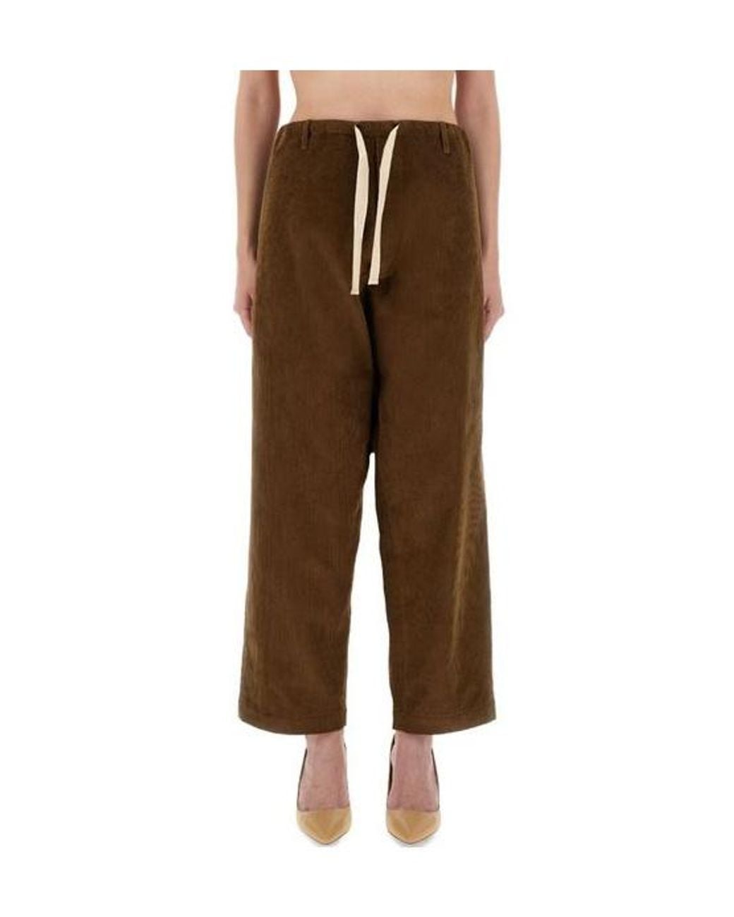 Moschino Brown Jeans Drawstring Pants
