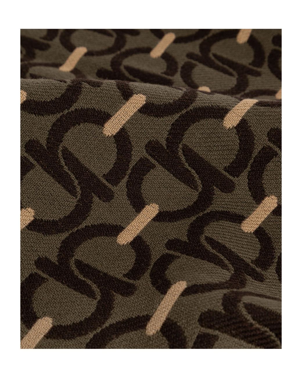 Ferragamo Black Ferragamo Gancini Pattern Scarf for men
