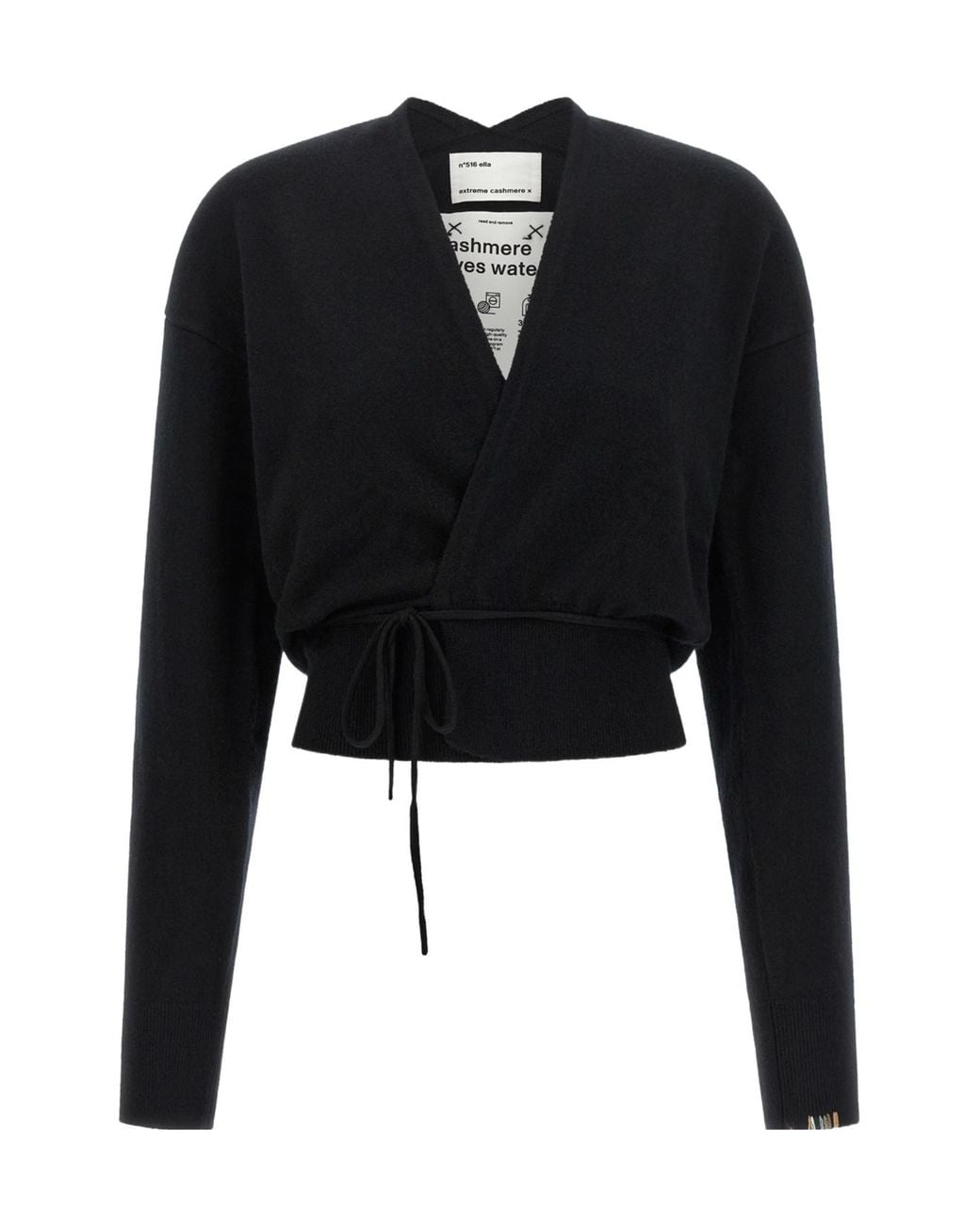 Extreme Cashmere Black Long-Sleeved Sweater