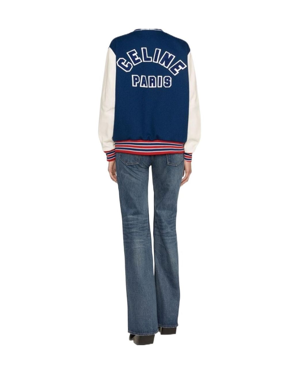 Céline Blue Varsity Jacket