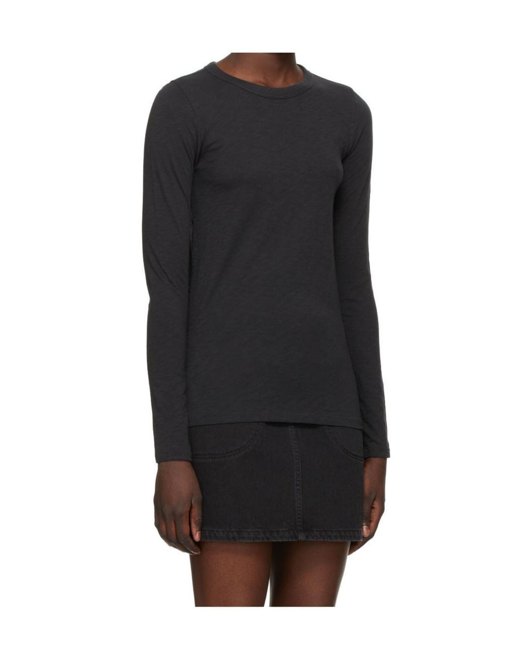 Rag & Bone Black Long-Sleeve T-Shirt