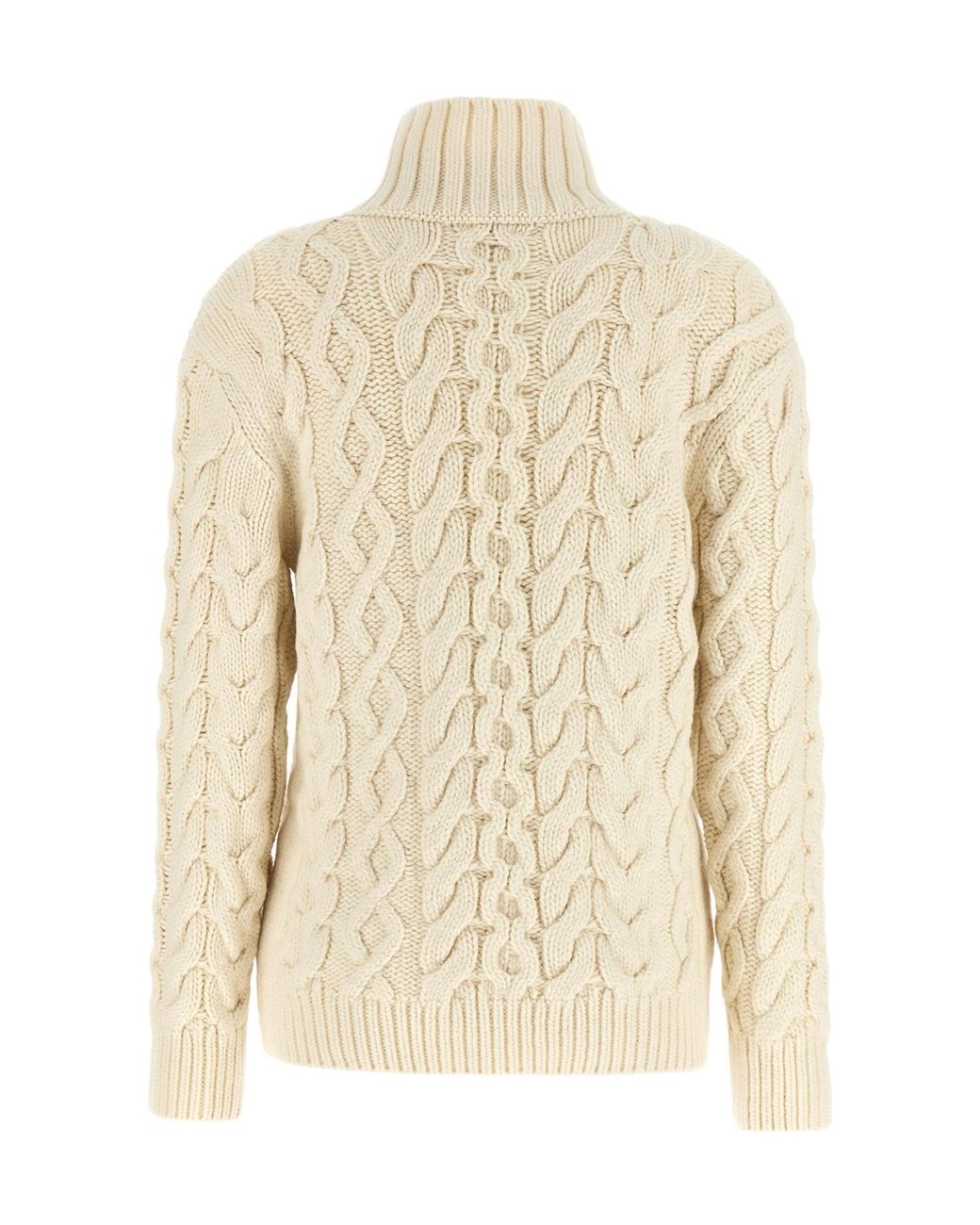 Stella McCartney Natural Bobble Cable Knit Sweater