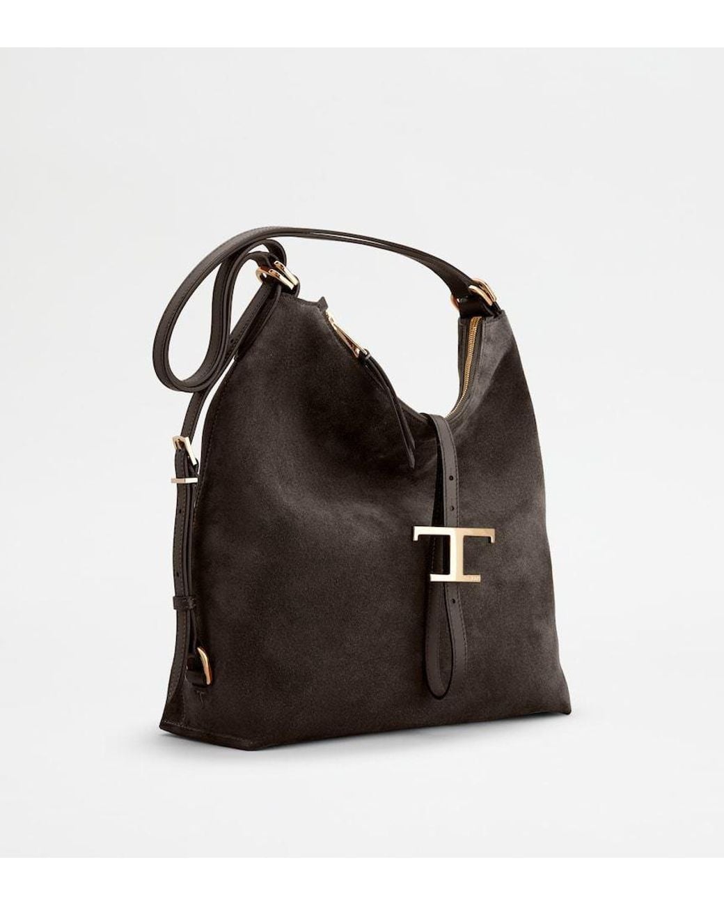 Tod's Metallic Logo Plaque Shoulder Bag