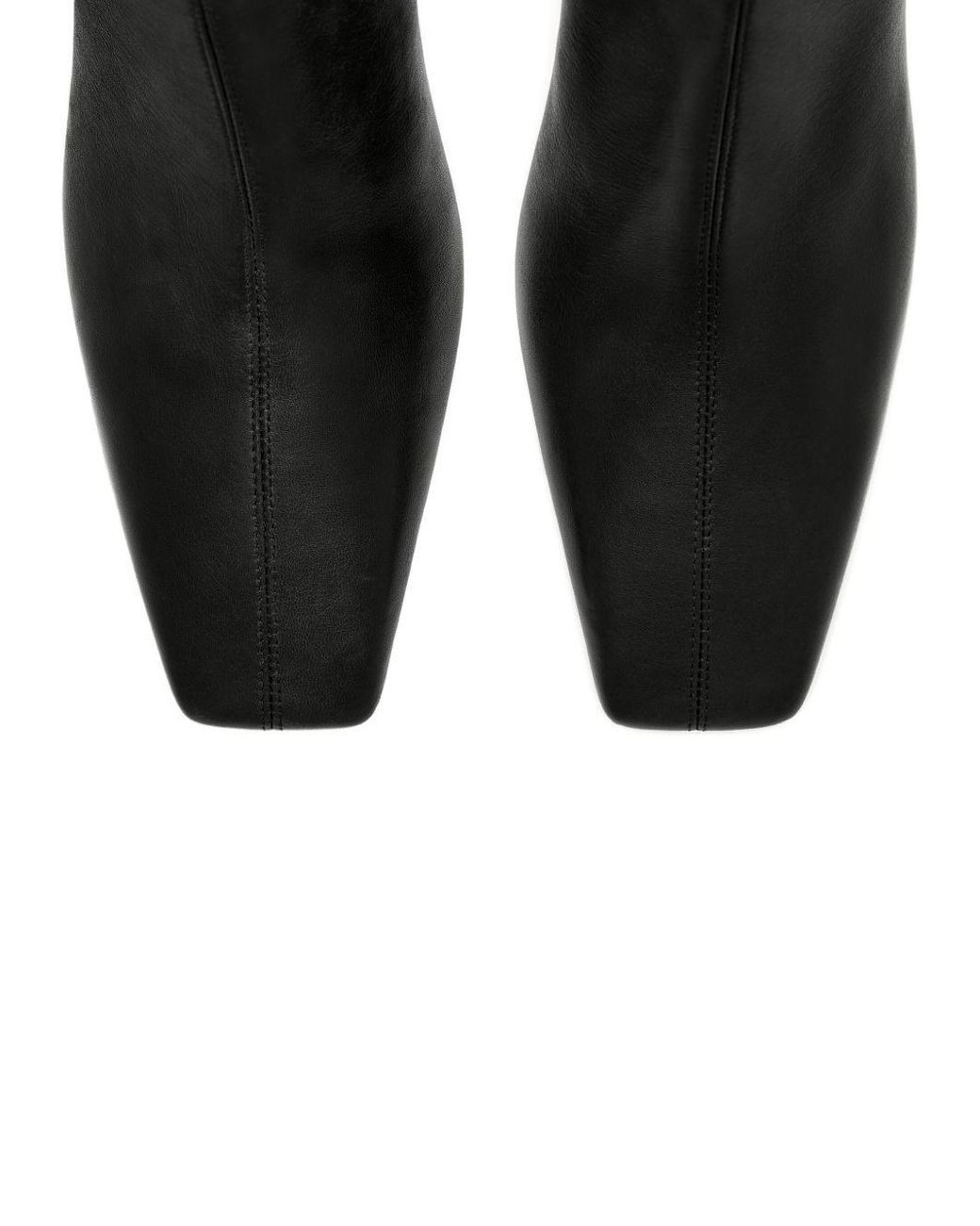 Courreges Black 90Mm Block-Heeled Ankle Boots