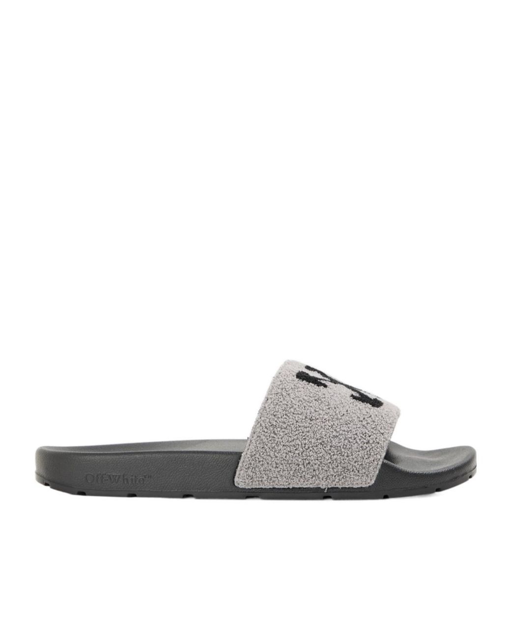 Off-White c/o Virgil Abloh White Off Terry Slider Sn54 for men