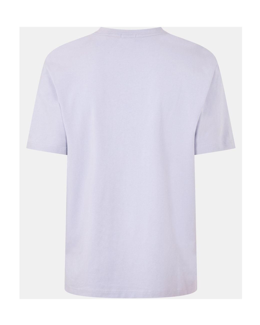 Boss White Logo Crew-Neck T-Shirt for men