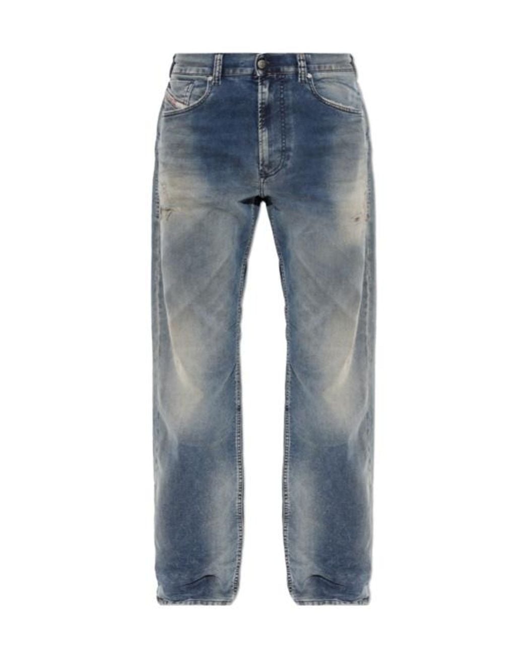 DIESEL Blue Jogg Faded-Effect Jeans for men