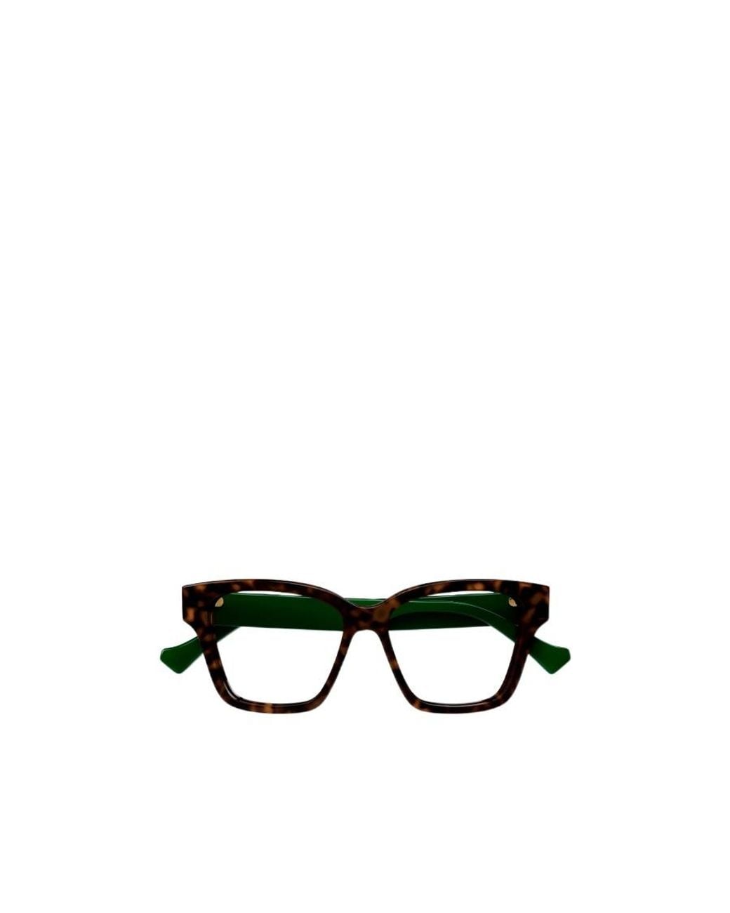 Gucci Black Eyewear Rectangular Logo Glasses And Frames