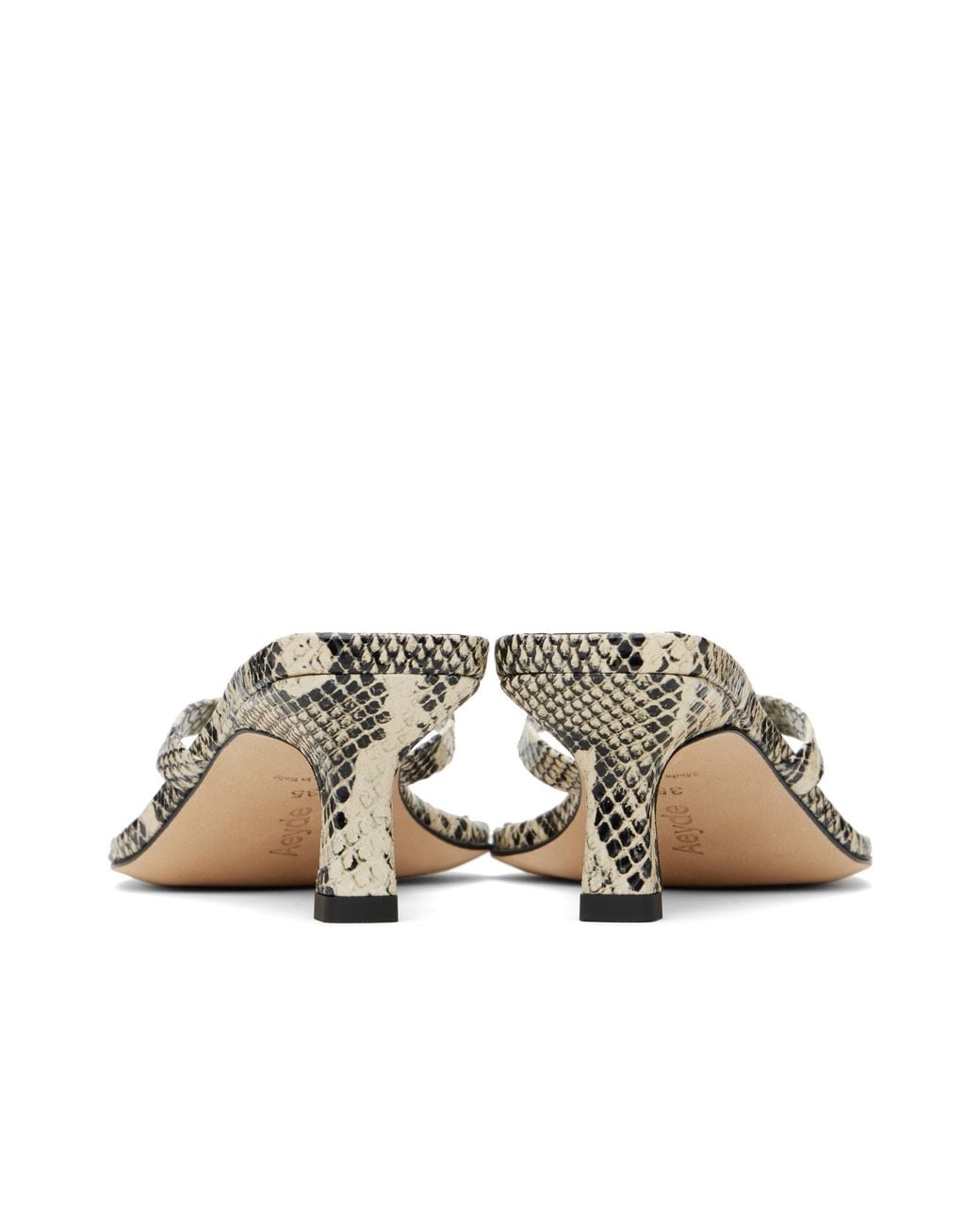 Aeyde Metallic Wilma High Heel Sandals