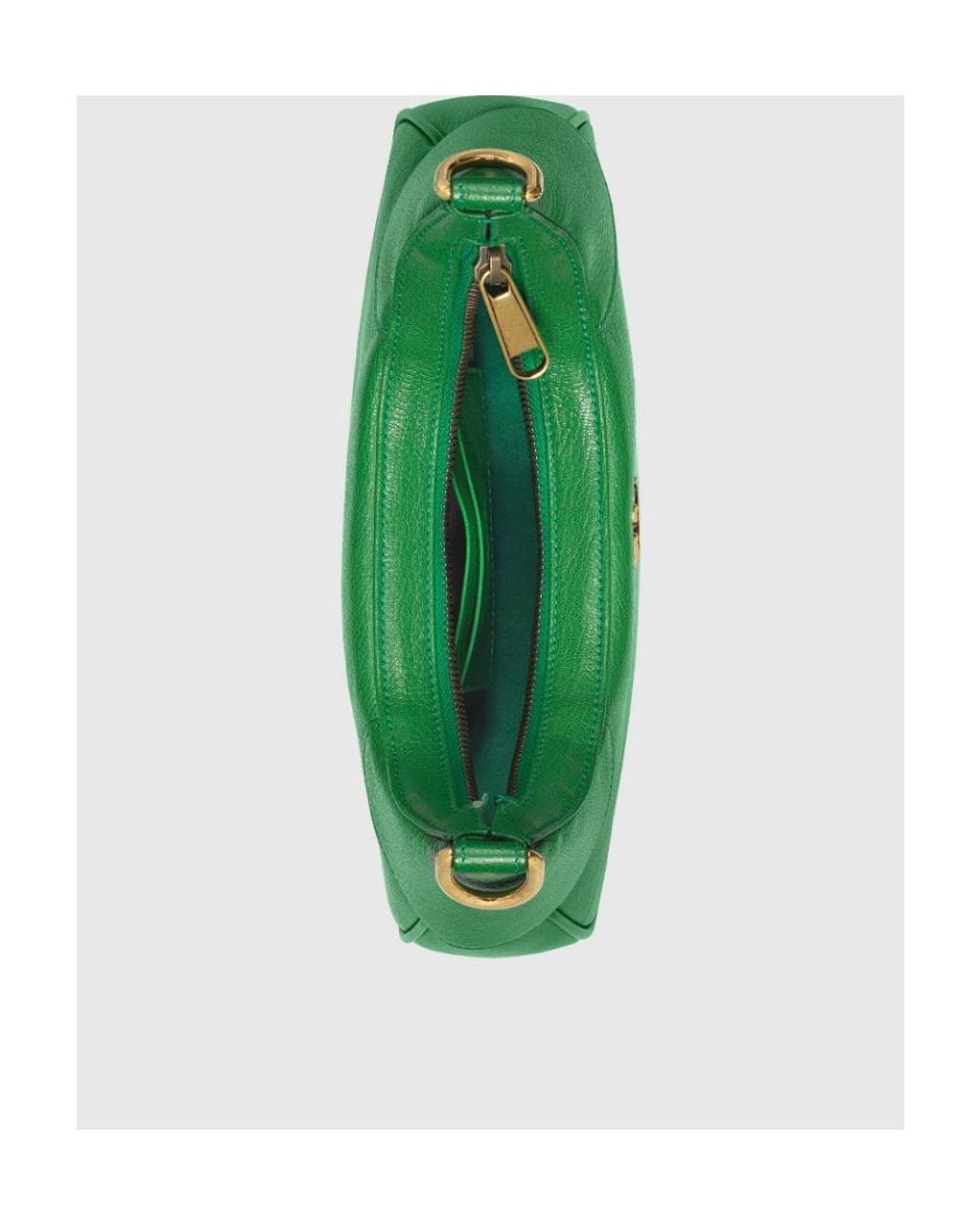 Gucci Green Logo Plaque Small Aphrodite Shoulder Bag