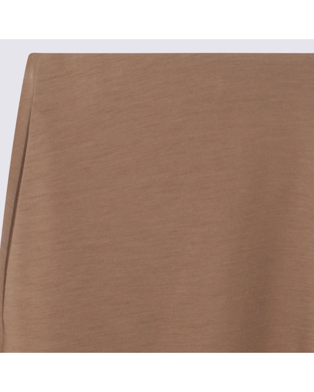 Max Mara Brown Stilla Flared Midi Skirt