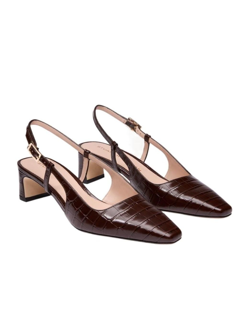 Stuart Weitzman Brown Baby Babette Slingback