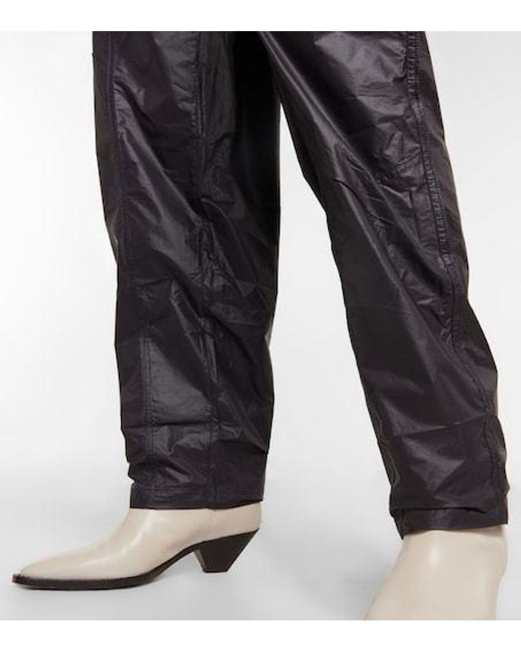 Isabel Marant Blue Eklaliga High-Rise Ripstop Pants