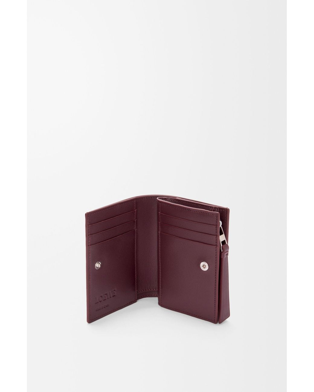 Loewe Purple Snap Wallet