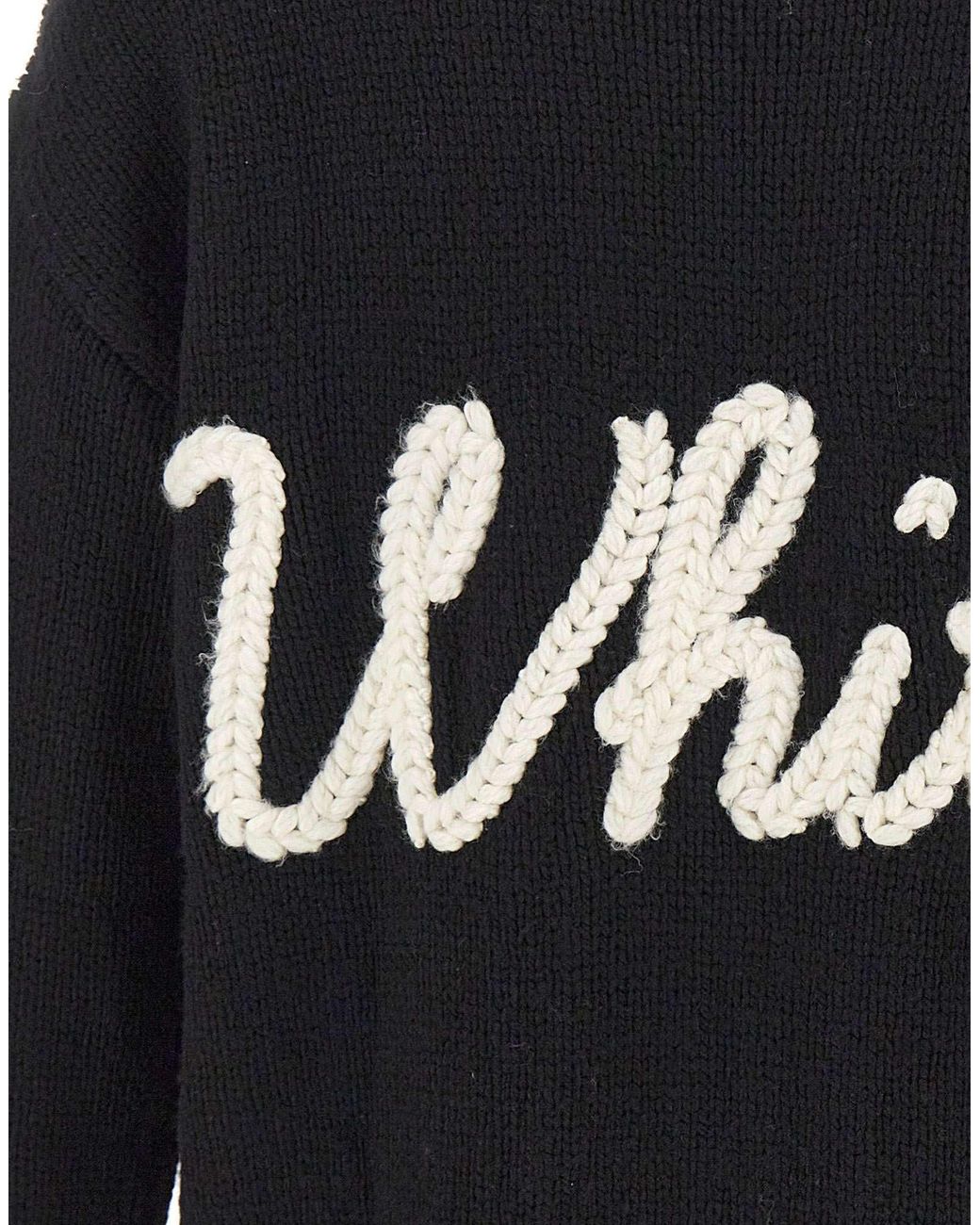 Off-White c/o Virgil Abloh Blue Long-Sleeved Sweater for men