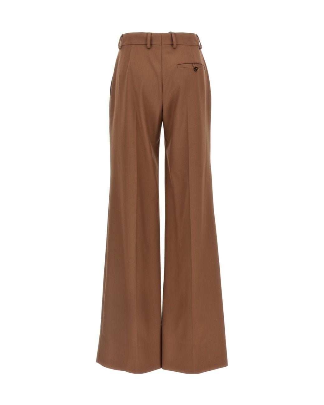 Stella McCartney Brown Wide Leg Flared Pants