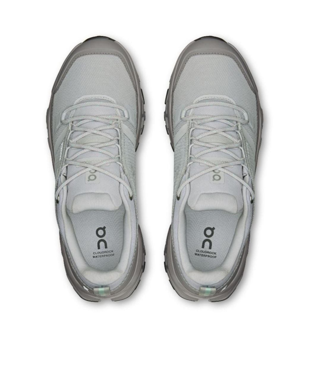 On Shoes Gray Cloudrock Low Waterproof Sneakers