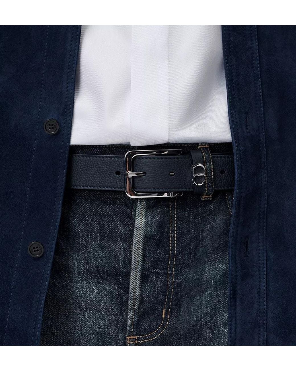 Dior Blue Cdicon Belt for men