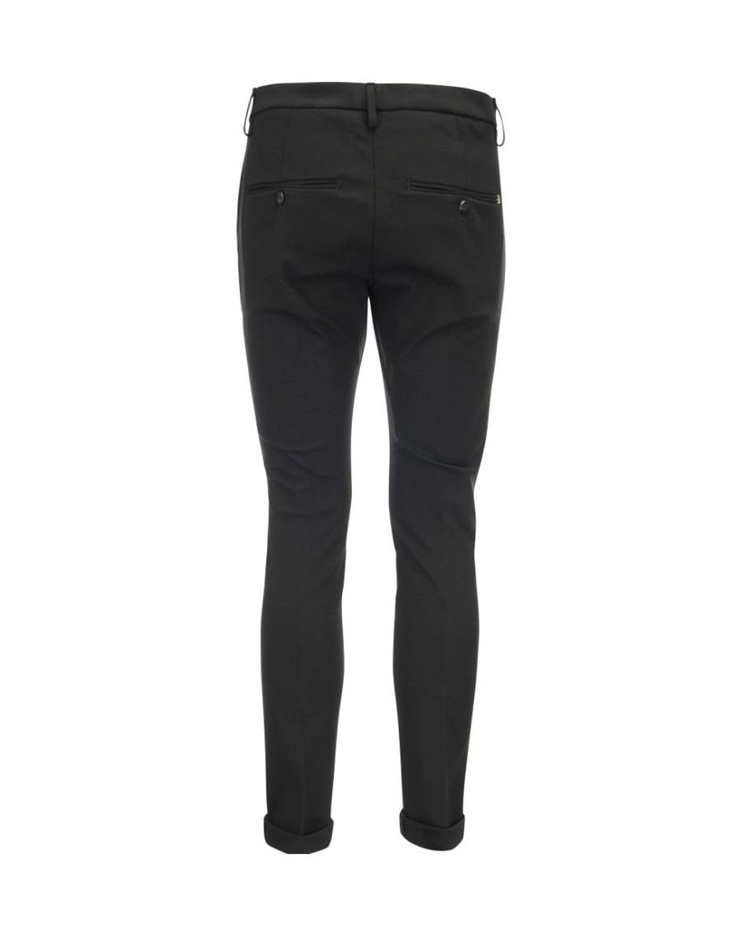 Dondup Black Gaubert Slim Fit Jersey Trousers for men