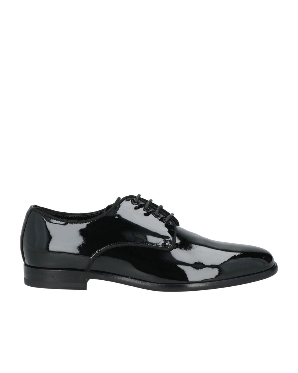 Dolce & Gabbana Black Solid Color Laced Shoes