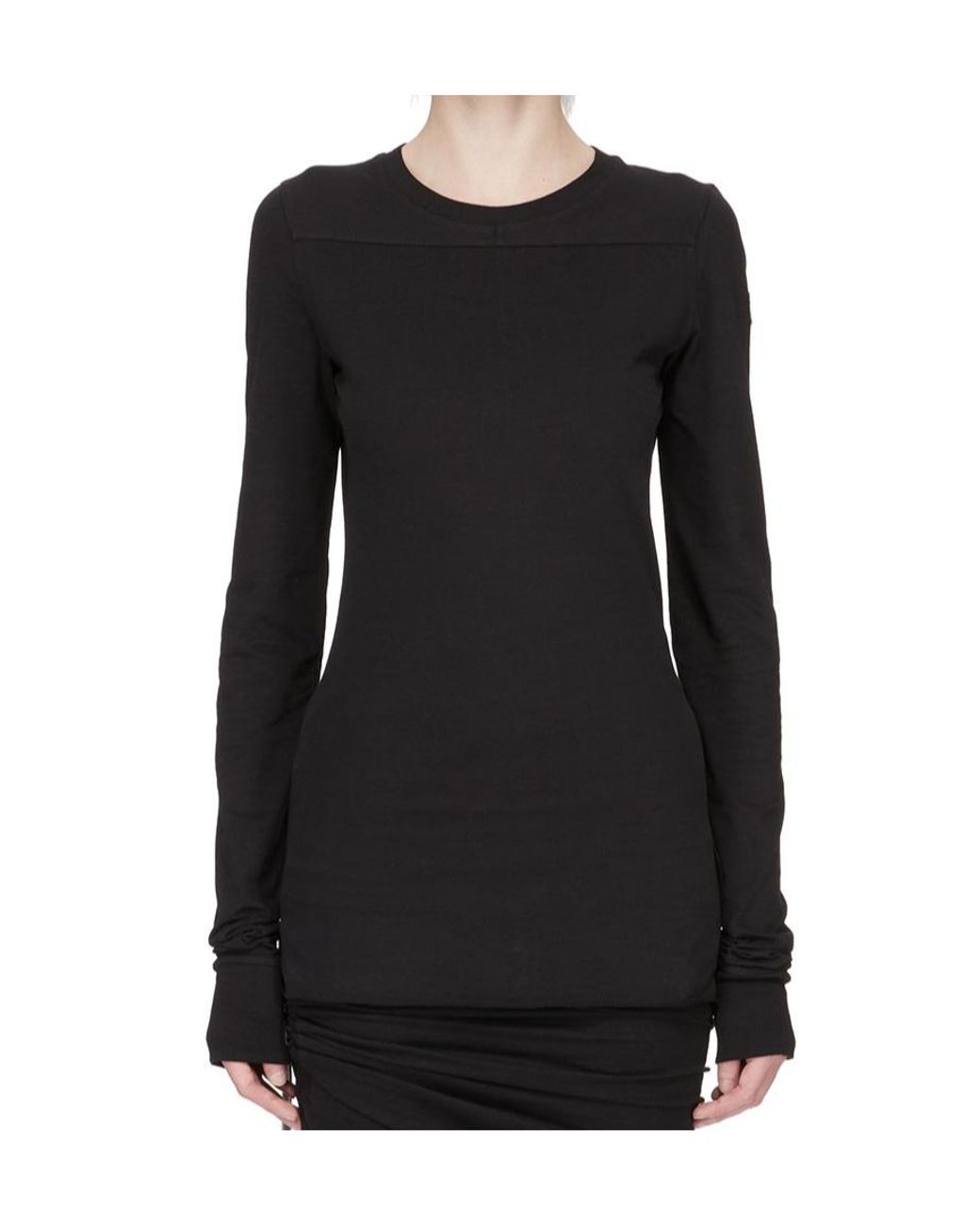 Moncler Black Moncler Rick Owens Logo Embroidered Jumper for men