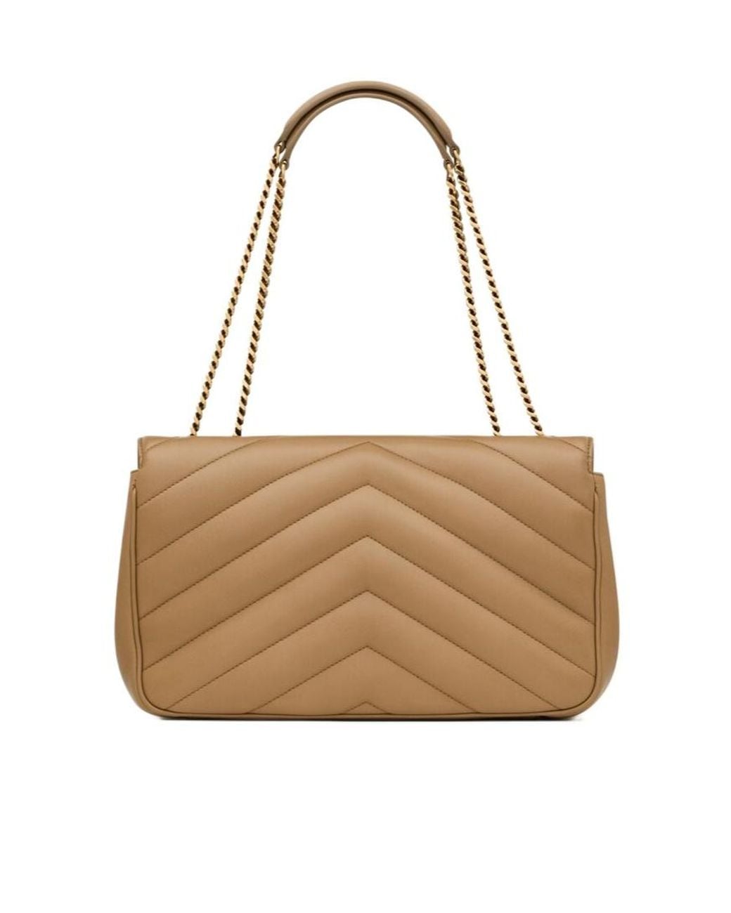 Saint Laurent Metallic Loulou Medium Shoulder Bag