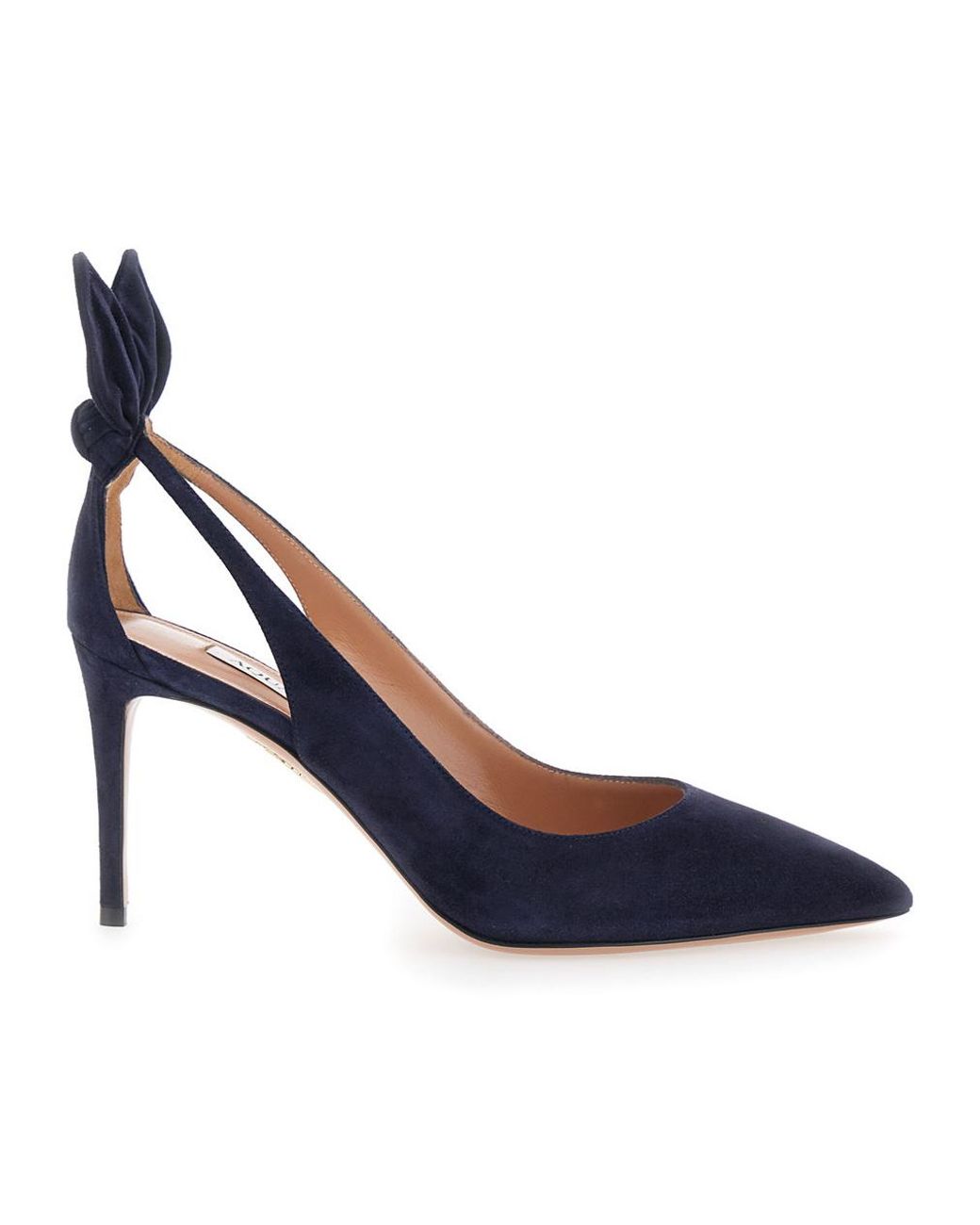 Aquazzura Blue Pumps Slingback Suede