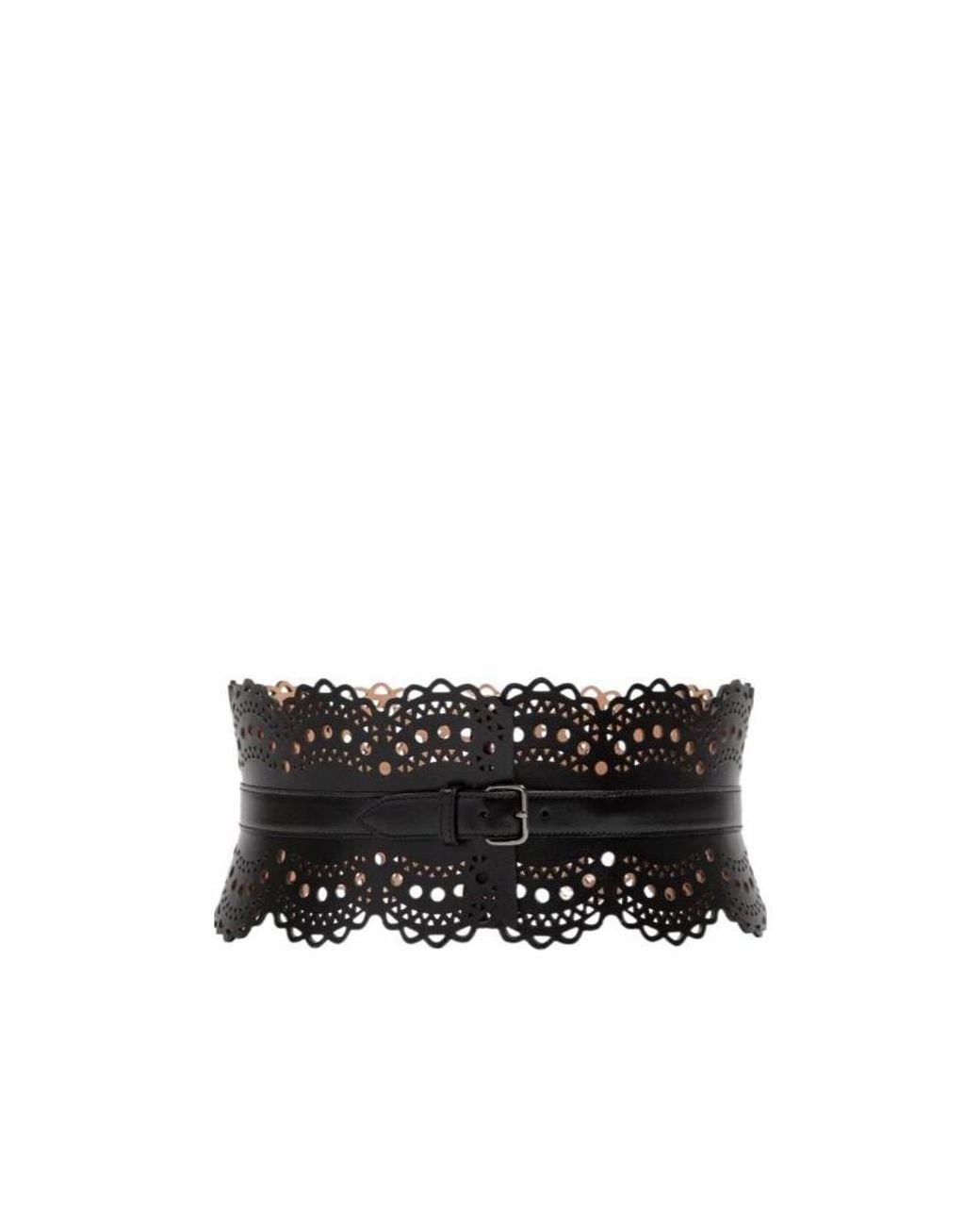 Alaïa Black Alaïa Vienne Wave Bustier Belt