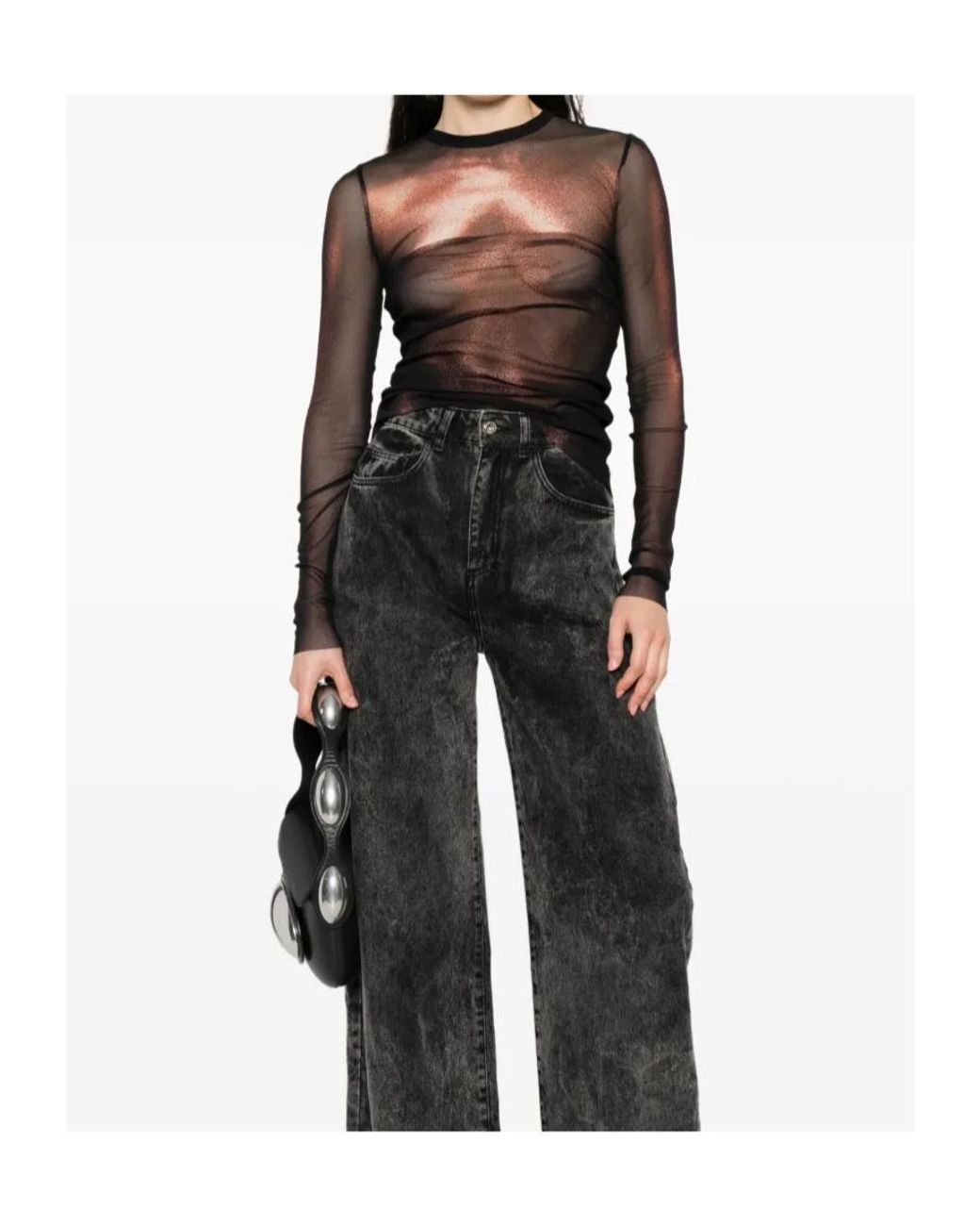 Jean Paul Gaultier Black Body Dust Top