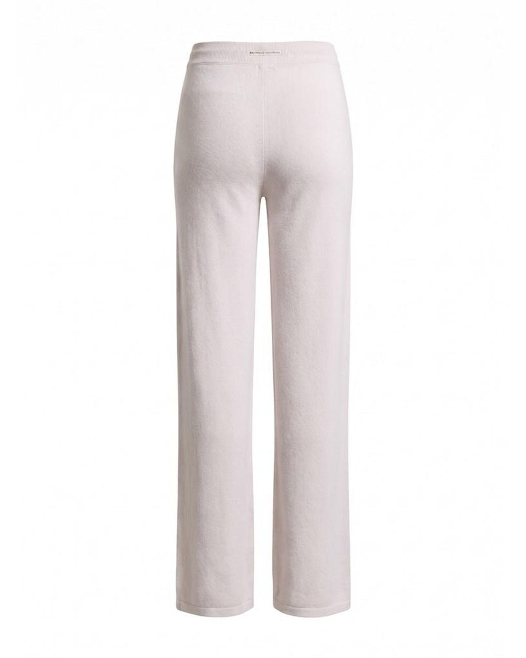Peserico Gray Drawstring Knitted Trousers