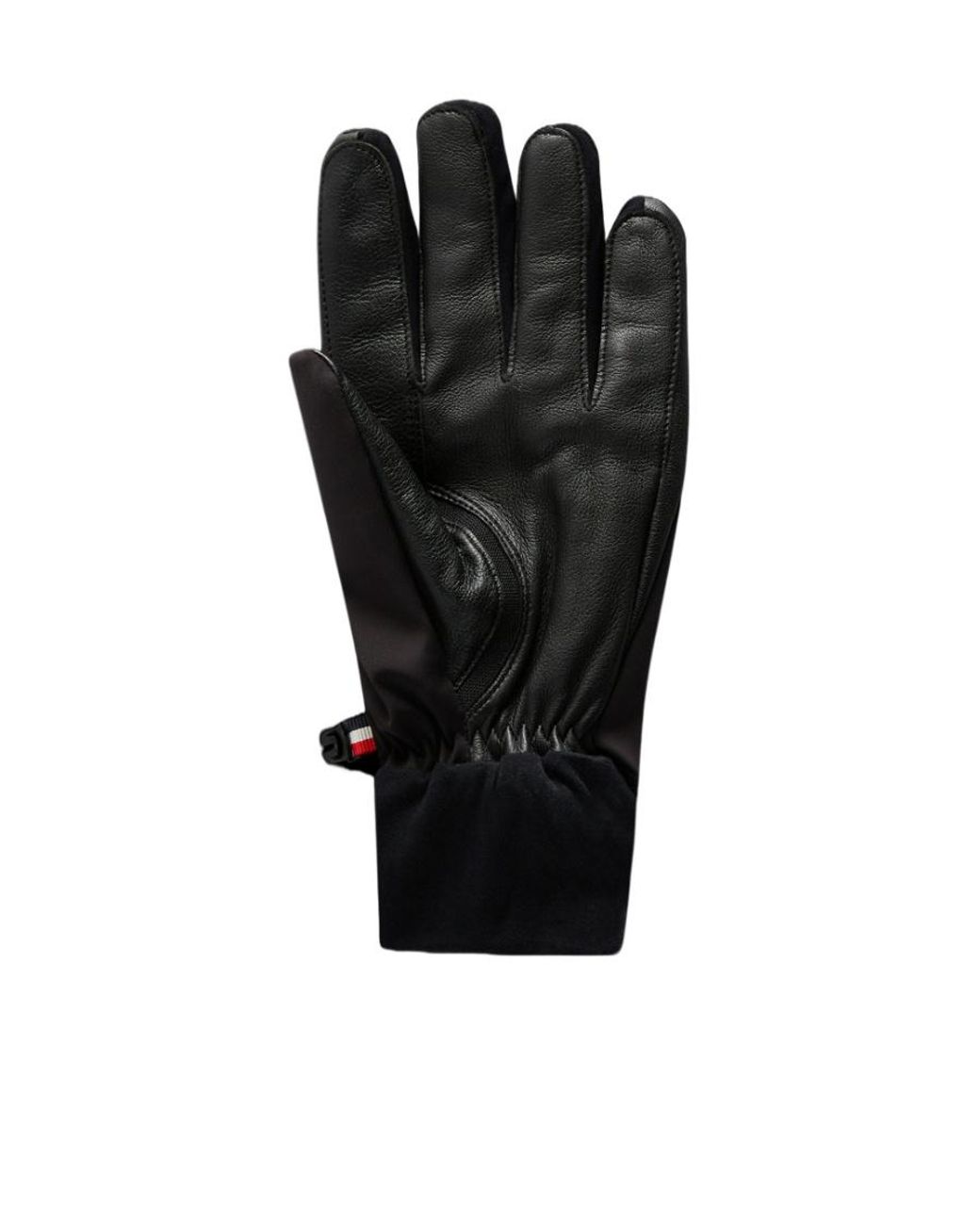 Moncler Black Nylon Gloves for men