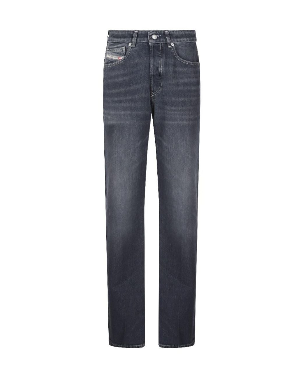 DIESEL Blue Regular Jeans High Waist 1971 D-Sent
