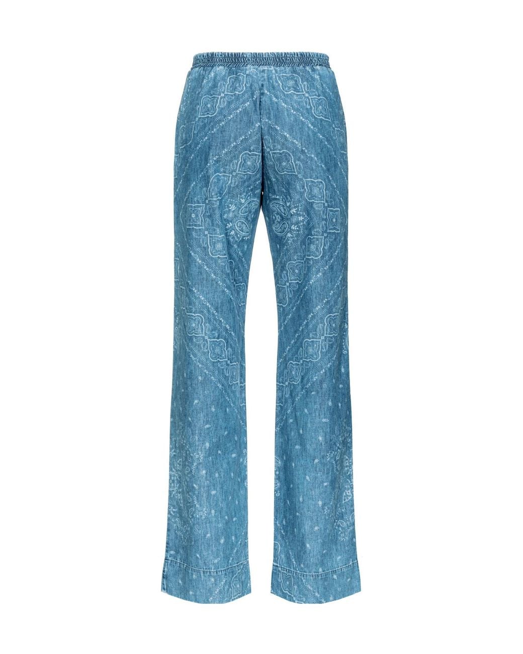 Pinko Blue Namibia Wide-Leg Pants