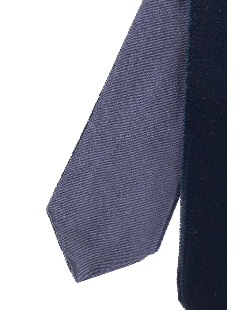 Giorgio Armani Blue Wrap Look Velvet Tie for men