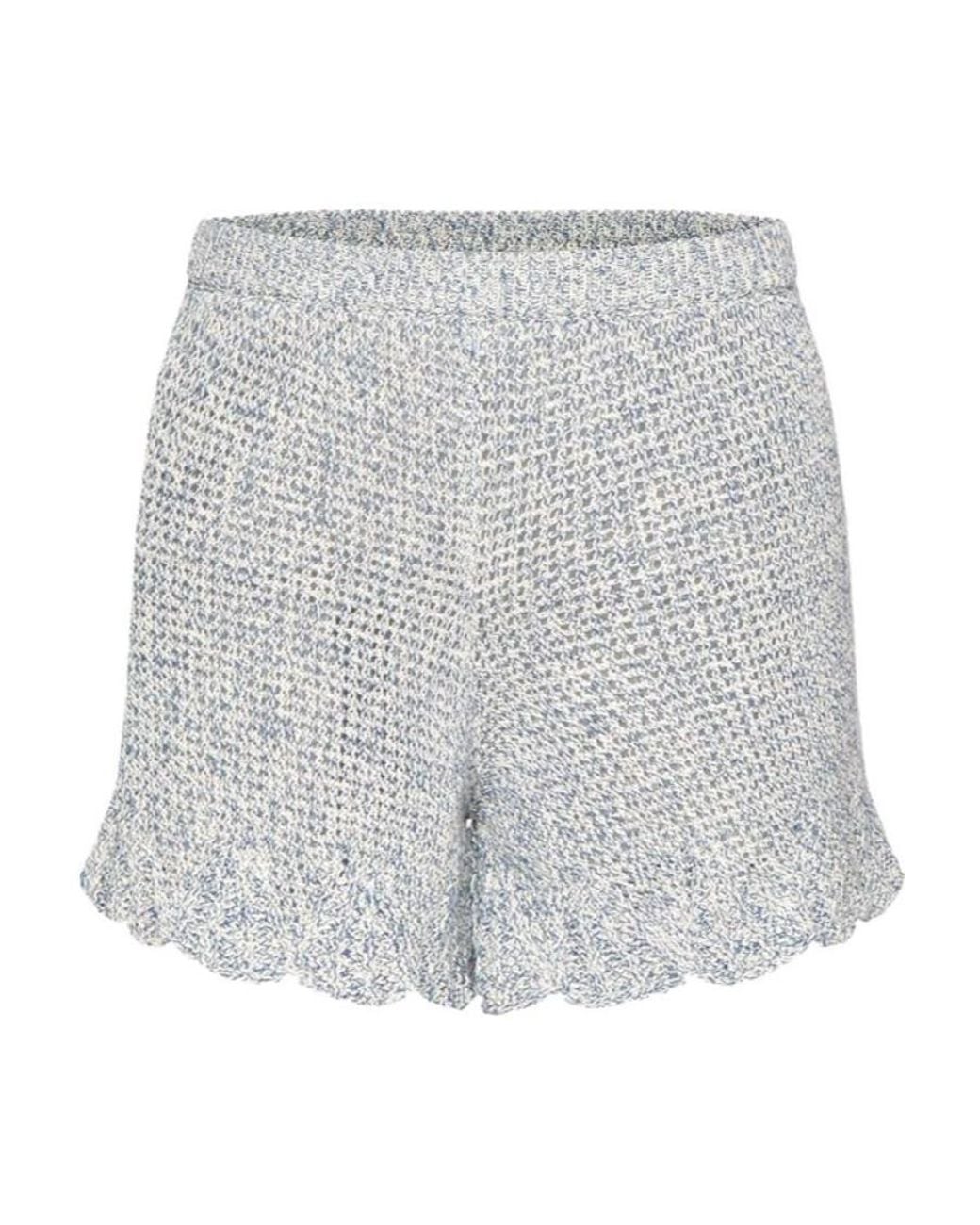 RED Valentino Gray Knitted Shorts
