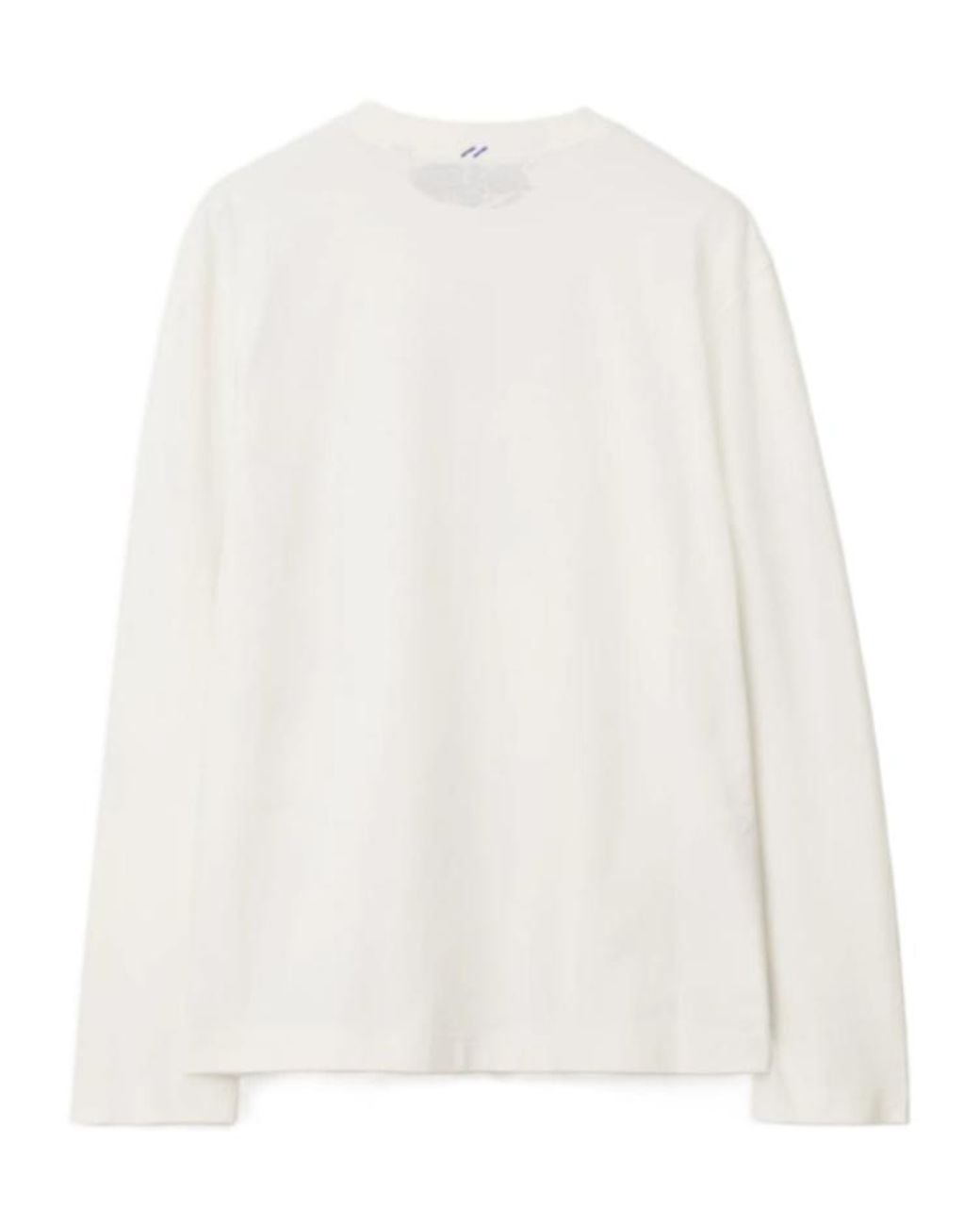 Burberry Blue Allover Logo Printed Long Sleeved T-Shirt for men