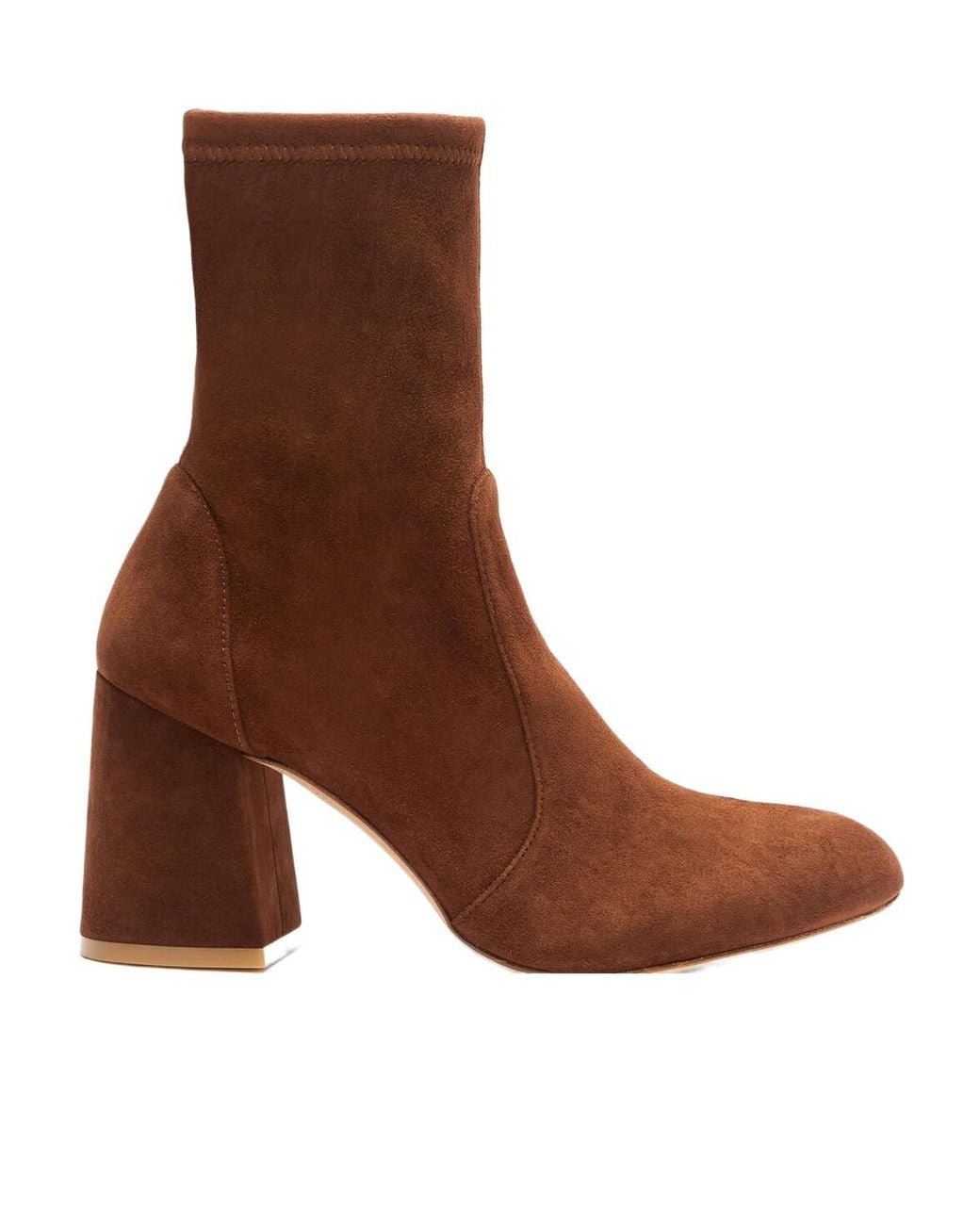 Stuart Weitzman Brown Ankle-Length Suede Boots