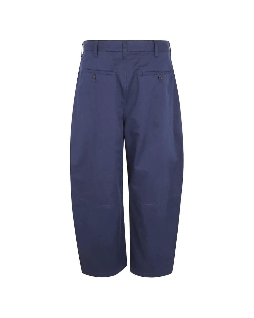 Comme des Garçons Blue Pleated Panelled Trousers for men