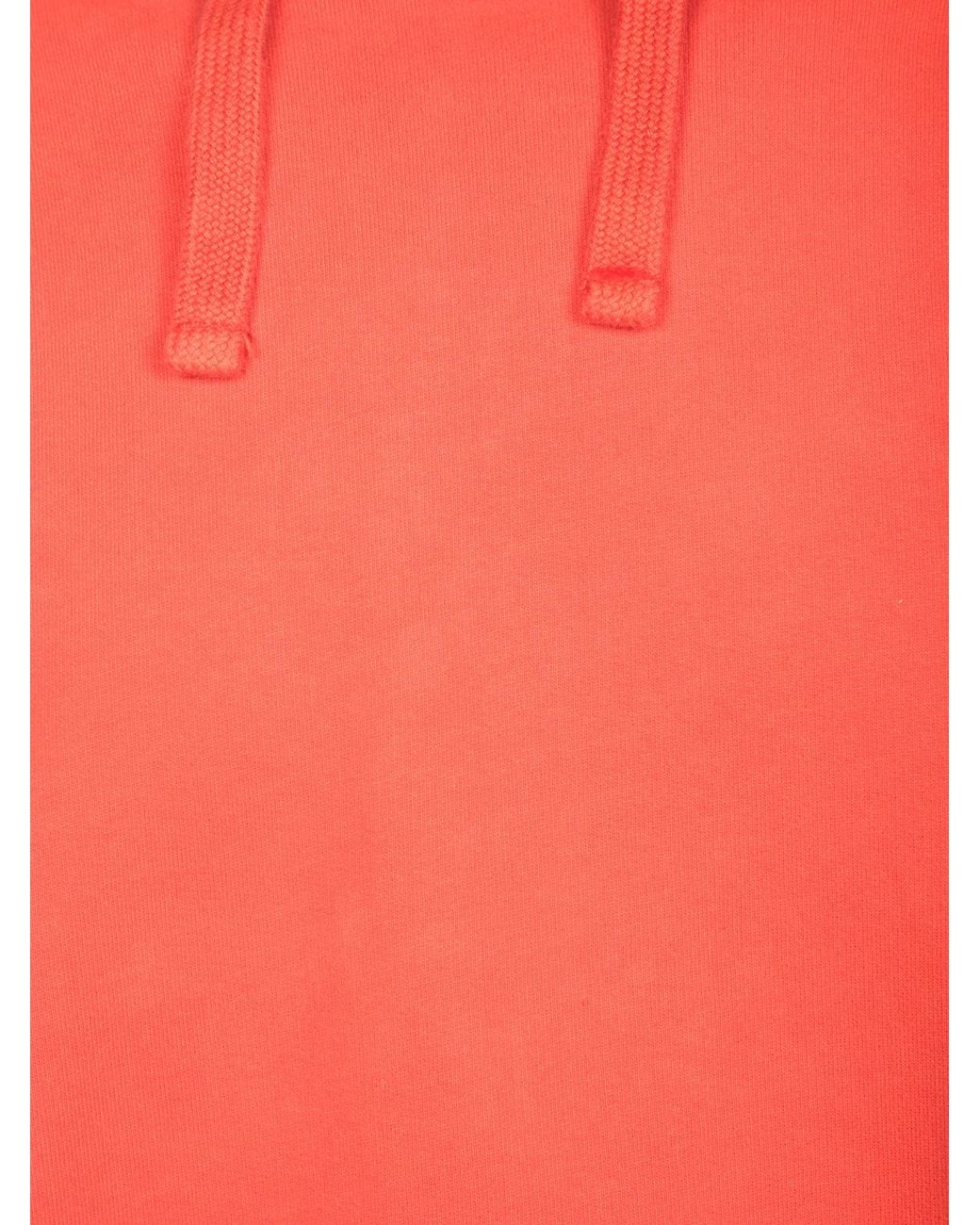 Stone Island Pink Logo Patch Drawstring Hoodie for men